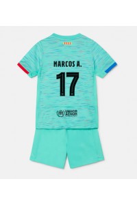 Fotbalové Dres Barcelona Marcos Alonso #17 Dětské Třetí Oblečení 2023-24 Krátký Rukáv (+ trenýrky)